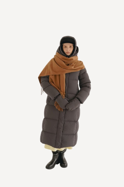 Варежки пуховые Терри SkyStretchGoose (Унисекс; S-M; Графит)